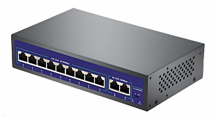 Коммутатор AV-PS709/2 ECO RU 9 портов POE RJ45 10/100 Мбит + 2 порта RJ45 10/100 Мбит +